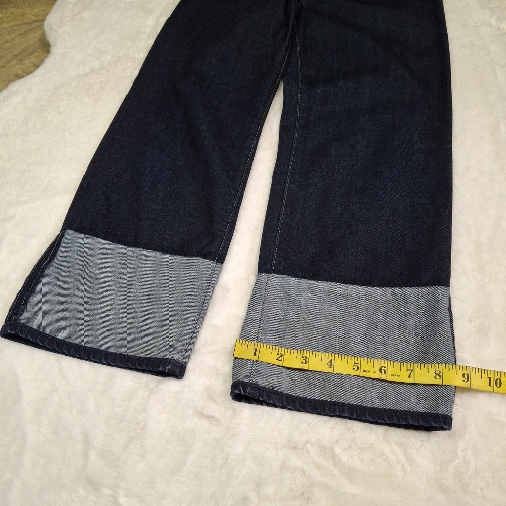 AG Adriano Goldschmied The Brett High Waisted Crop Straight Leg Jeans  Size 29 - Picture 16 of 16